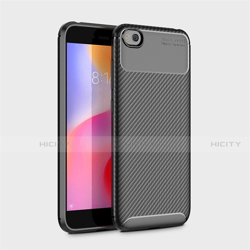 Coque Silicone Housse Etui Gel Serge pour Xiaomi Redmi Go Noir Plus