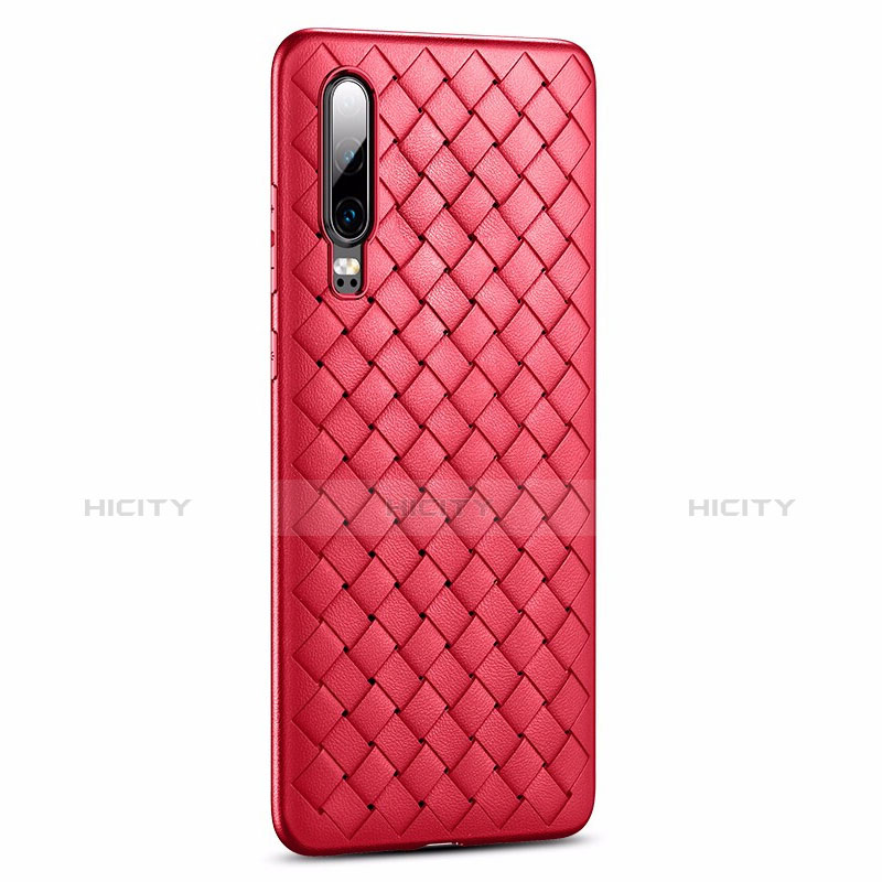 Coque Silicone Housse Etui Gel Serge R01 pour Huawei P30 Rouge Plus