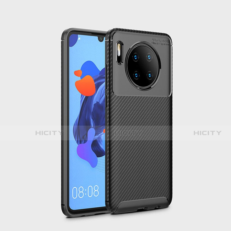 Coque Silicone Housse Etui Gel Serge S01 pour Huawei Mate 30 Pro 5G Noir Plus