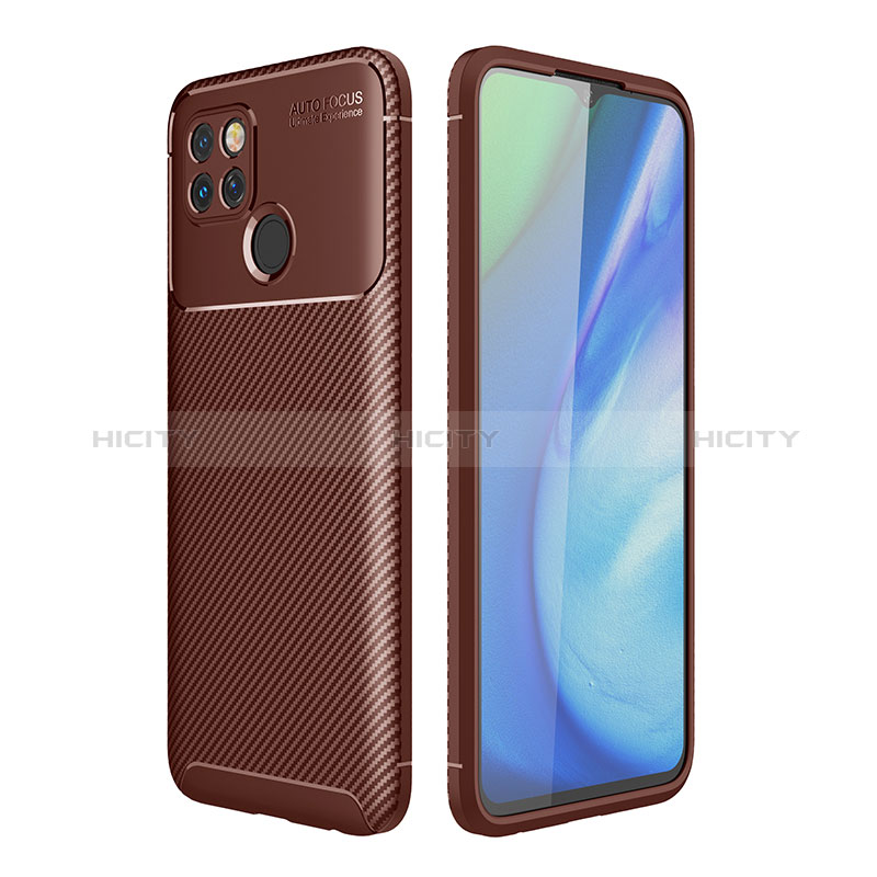 Coque Silicone Housse Etui Gel Serge S01 pour Realme Q2i 5G Marron Plus