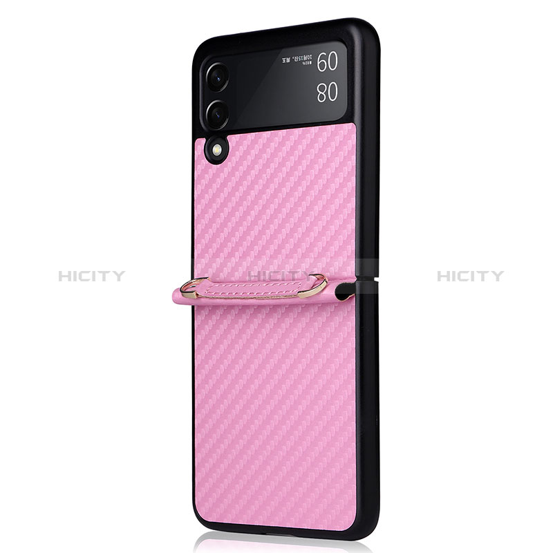 Coque Silicone Housse Etui Gel Serge S01 pour Samsung Galaxy Z Flip3 5G Or Rose Plus