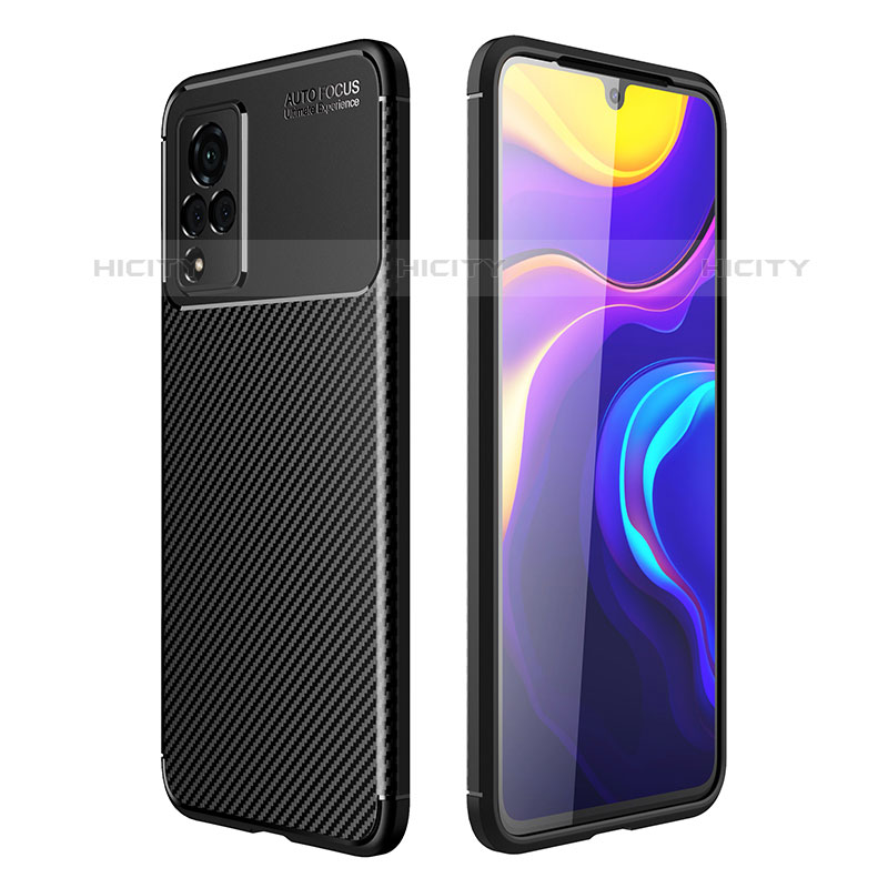 Coque Silicone Housse Etui Gel Serge S01 pour Vivo V21s 5G Noir Plus