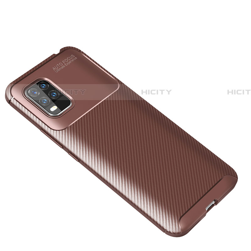 Coque Silicone Housse Etui Gel Serge S01 pour Xiaomi Mi 10 Lite Marron Plus