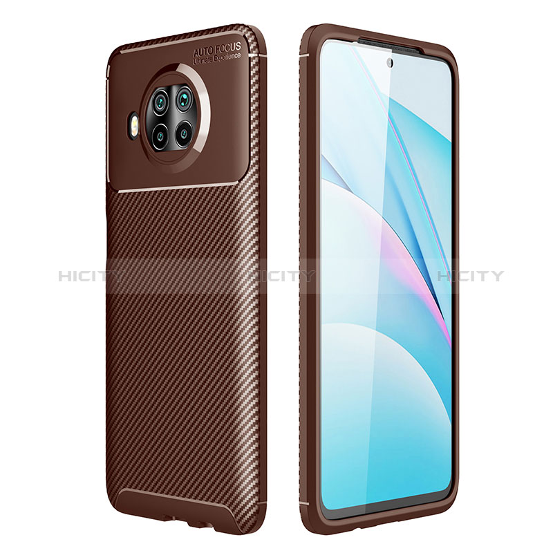 Coque Silicone Housse Etui Gel Serge S01 pour Xiaomi Mi 10i 5G Marron Plus