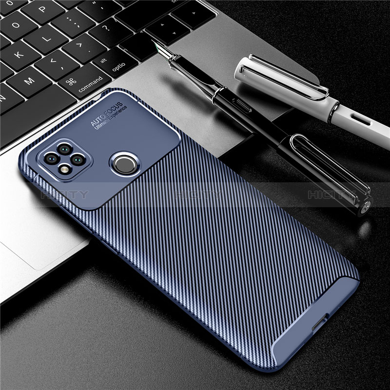 Coque Silicone Housse Etui Gel Serge S01 pour Xiaomi POCO C31 Bleu Plus