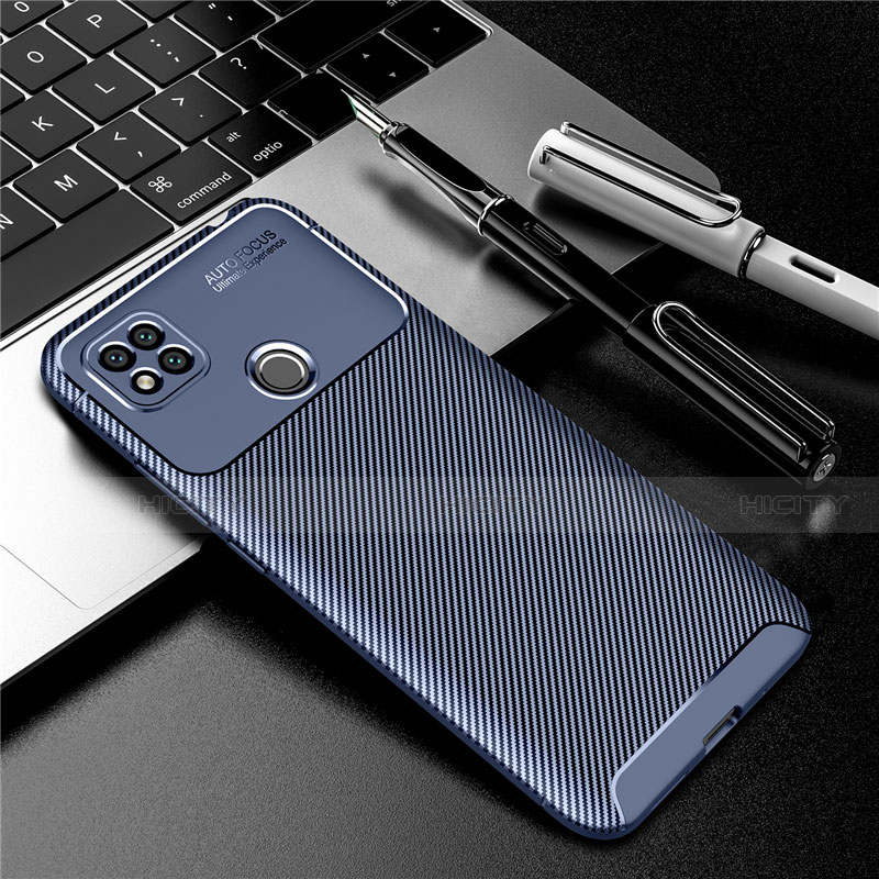 Coque Silicone Housse Etui Gel Serge S01 pour Xiaomi Redmi 9 India Bleu Plus