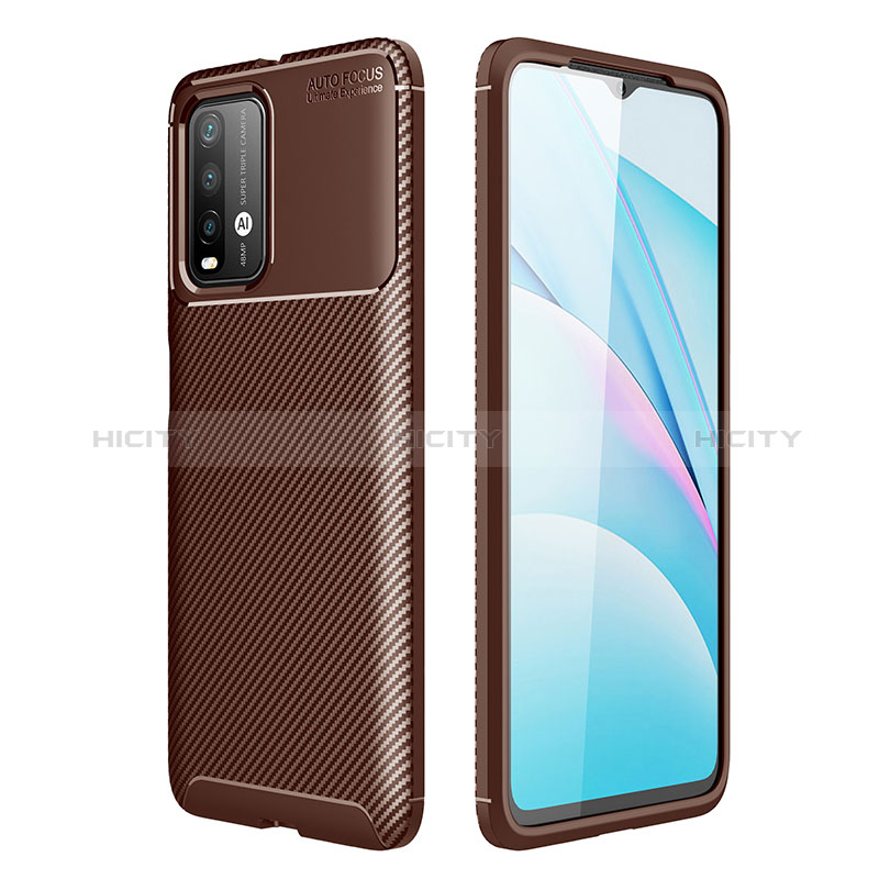 Coque Silicone Housse Etui Gel Serge S01 pour Xiaomi Redmi 9 Power Marron Plus