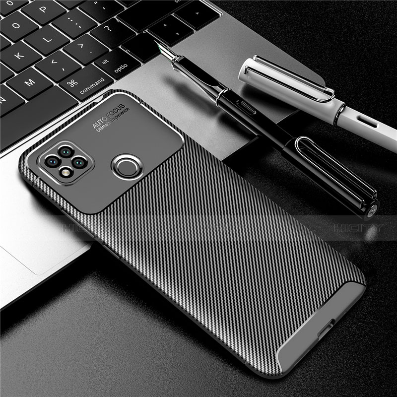 Coque Silicone Housse Etui Gel Serge S01 pour Xiaomi Redmi 9C NFC Noir Plus