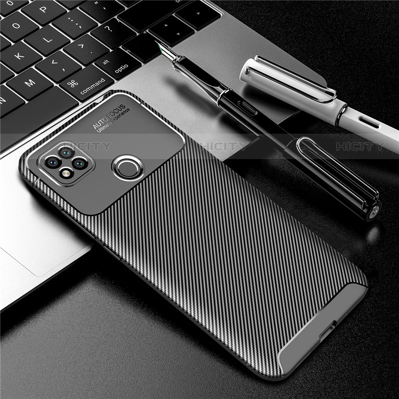 Coque Silicone Housse Etui Gel Serge S01 pour Xiaomi Redmi 9C Noir Plus