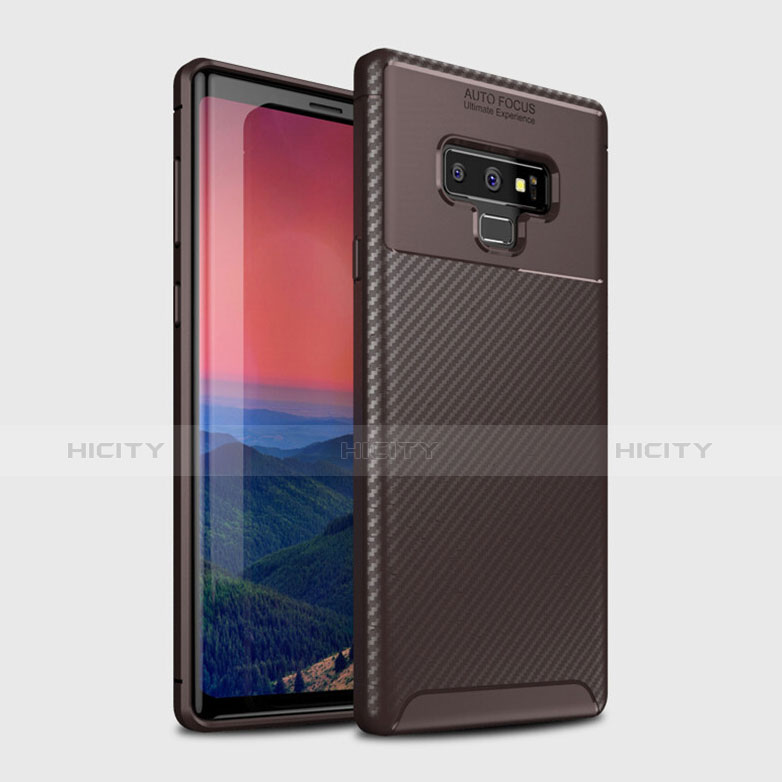 Coque Silicone Housse Etui Gel Serge T01 pour Samsung Galaxy Note 9 Marron Plus