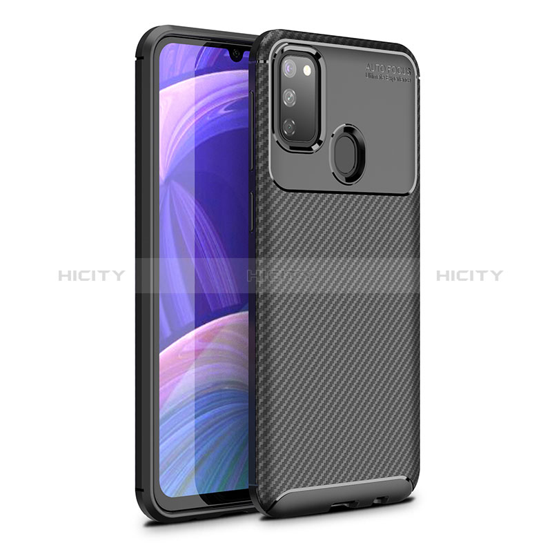 Coque Silicone Housse Etui Gel Serge WL1 pour Samsung Galaxy M30s Noir Plus