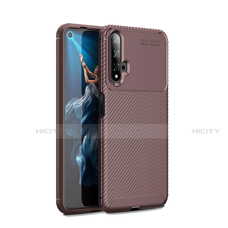 Coque Silicone Housse Etui Gel Serge Y01 pour Huawei Honor 20S Marron Plus