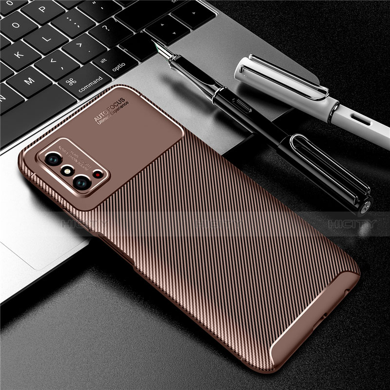 Coque Silicone Housse Etui Gel Serge Y01 pour Huawei Honor X10 Max 5G Marron Plus