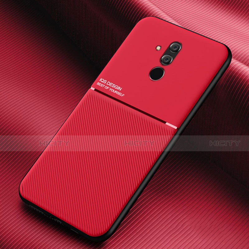 Coque Silicone Housse Etui Gel Serge Y01 pour Huawei Mate 20 Lite Rouge Plus