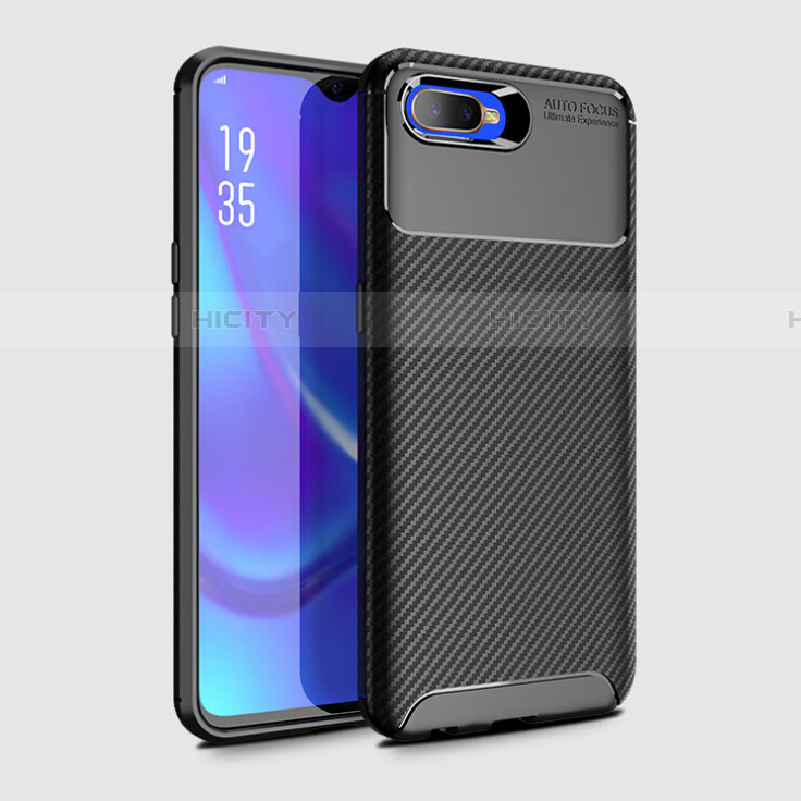 Coque Silicone Housse Etui Gel Serge Y01 pour Oppo RX17 Neo Noir Plus