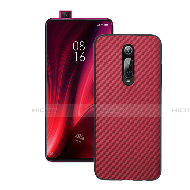 Coque Silicone Housse Etui Gel Serge Y01 pour Xiaomi Mi 9T Rouge Plus