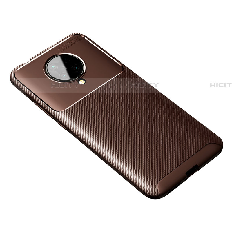 Coque Silicone Housse Etui Gel Serge Y01 pour Xiaomi Redmi K30 Pro 5G Marron Plus