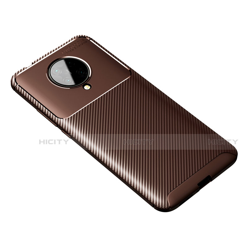 Coque Silicone Housse Etui Gel Serge Y01 pour Xiaomi Redmi K30 Pro Zoom Marron Plus