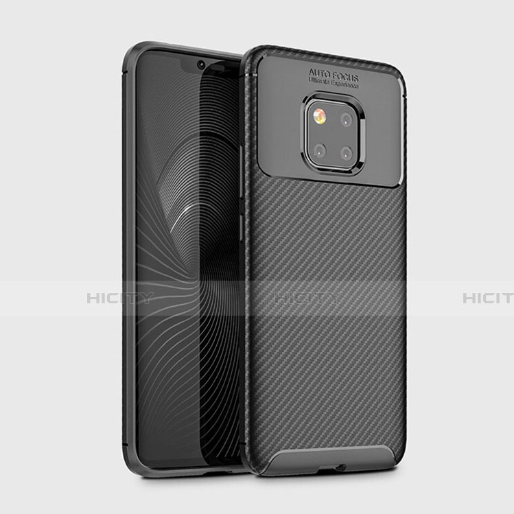 Coque Silicone Housse Etui Gel Serge Y02 pour Huawei Mate 20 Pro Noir Plus