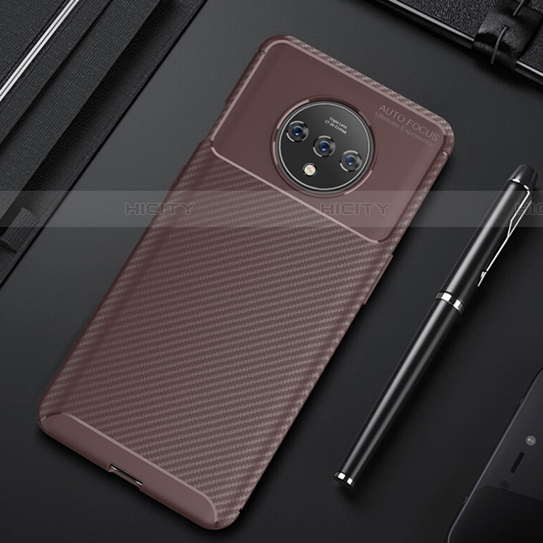 Coque Silicone Housse Etui Gel Serge Y02 pour OnePlus 7T Marron Plus