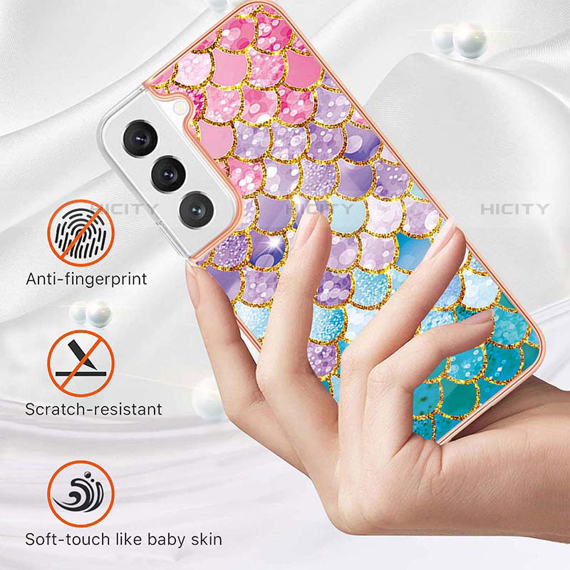 Coque Silicone Motif Fantaisie Souple Couleur Unie Etui Housse A01 pour Samsung Galaxy S21 5G Plus