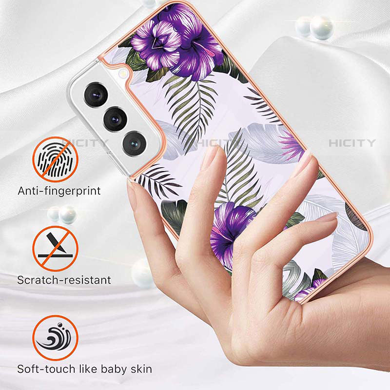 Coque Silicone Motif Fantaisie Souple Couleur Unie Etui Housse A01 pour Samsung Galaxy S21 5G Plus