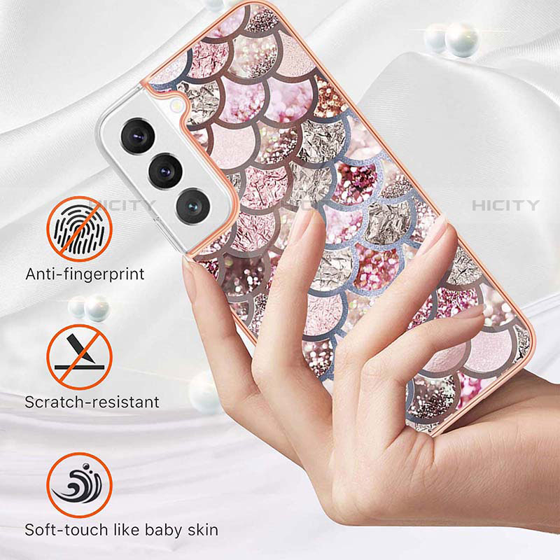 Coque Silicone Motif Fantaisie Souple Couleur Unie Etui Housse A01 pour Samsung Galaxy S21 Plus 5G Plus