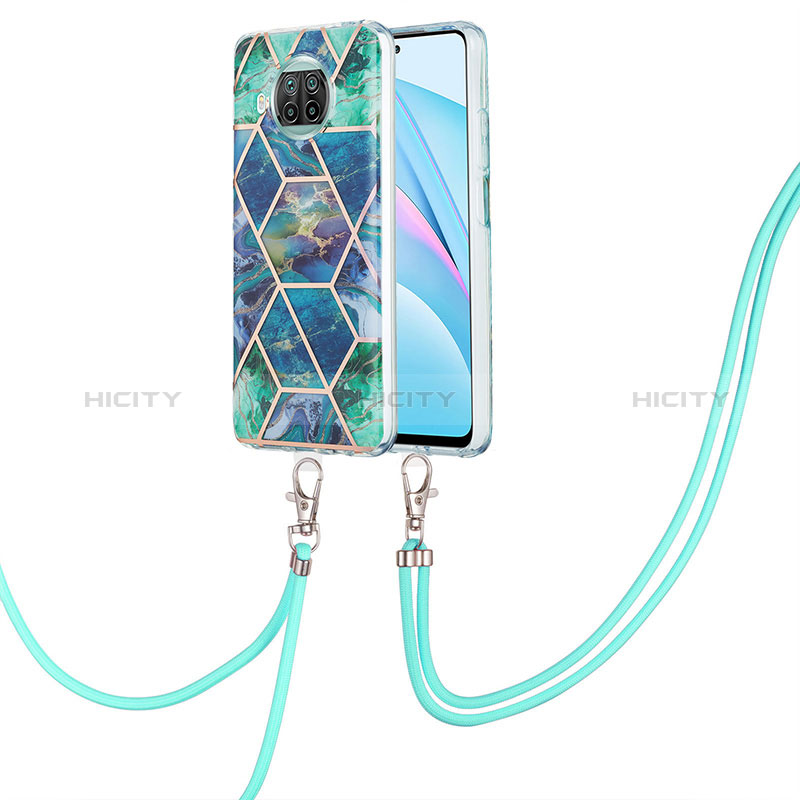 Coque Silicone Motif Fantaisie Souple Couleur Unie Etui Housse avec Laniere Strap Y01B pour Xiaomi Mi 10i 5G Plus