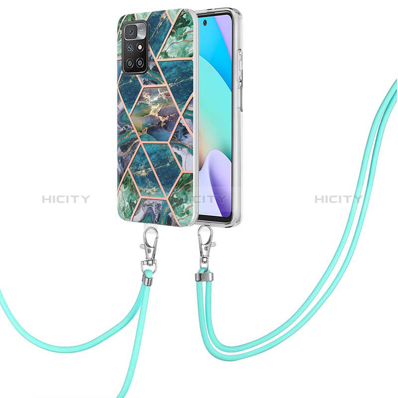 Coque Silicone Motif Fantaisie Souple Couleur Unie Etui Housse avec Laniere Strap Y01B pour Xiaomi Redmi Note 11 4G (2021) Plus