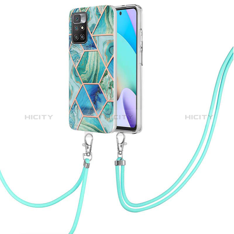 Coque Silicone Motif Fantaisie Souple Couleur Unie Etui Housse avec Laniere Strap Y01B pour Xiaomi Redmi Note 11 4G (2021) Plus