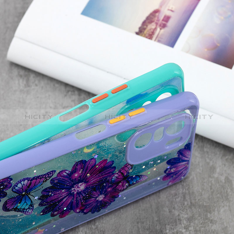 Coque Silicone Motif Fantaisie Souple Couleur Unie Etui Housse avec Laniere Strap Y01X pour Xiaomi Poco F3 5G Plus