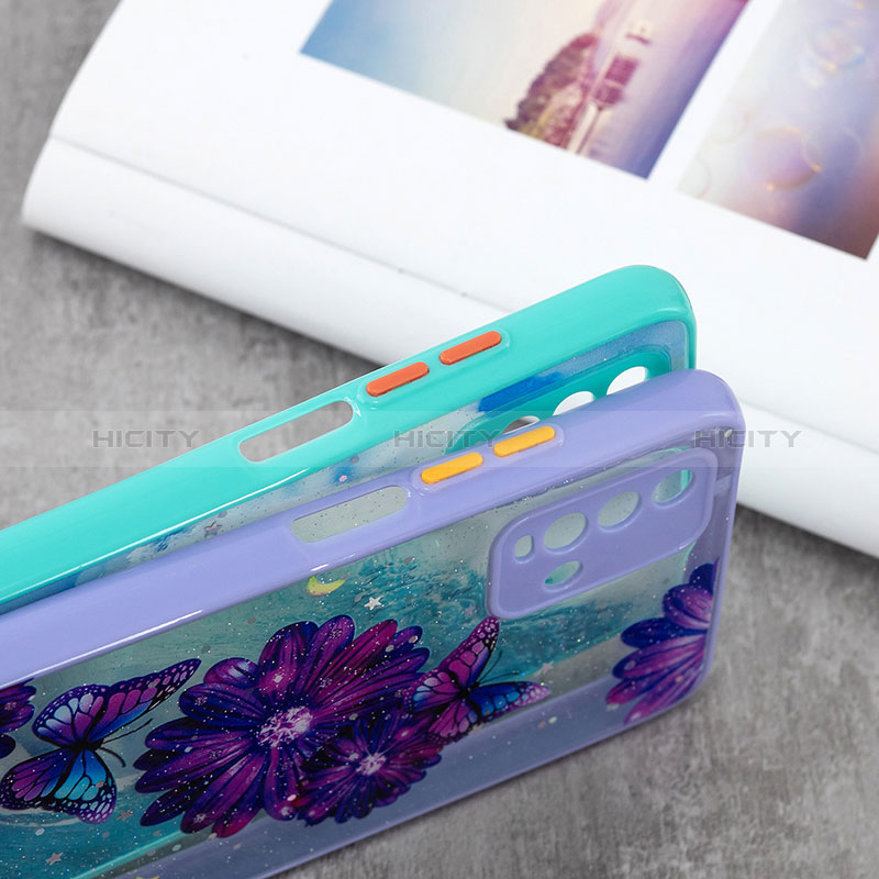 Coque Silicone Motif Fantaisie Souple Couleur Unie Etui Housse avec Laniere Strap Y01X pour Xiaomi Redmi Note 9 4G Plus