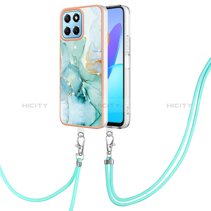 Coque Silicone Motif Fantaisie Souple Couleur Unie Etui Housse avec Laniere Strap Y05B pour Huawei Honor 70 Lite 5G Plus