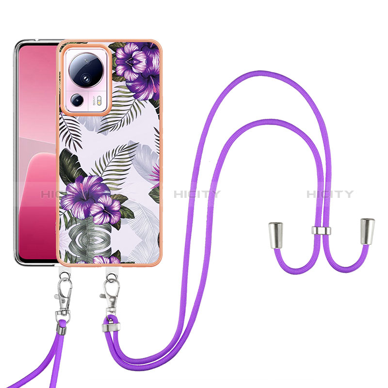 Coque Silicone Motif Fantaisie Souple Couleur Unie Etui Housse avec Laniere Strap YB3 pour Xiaomi Civi 2 5G Plus