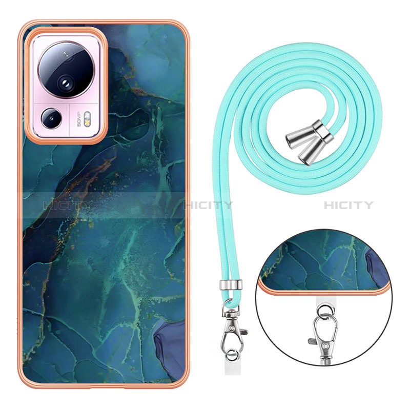 Coque Silicone Motif Fantaisie Souple Couleur Unie Etui Housse avec Laniere Strap YB7 pour Xiaomi Civi 2 5G Plus