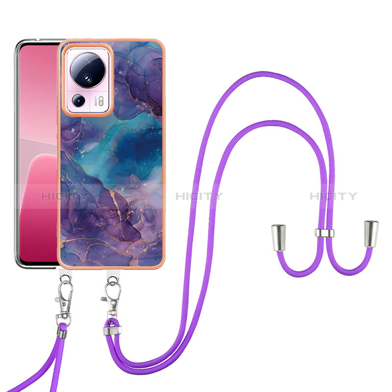 Coque Silicone Motif Fantaisie Souple Couleur Unie Etui Housse avec Laniere Strap YB7 pour Xiaomi Civi 2 5G Plus