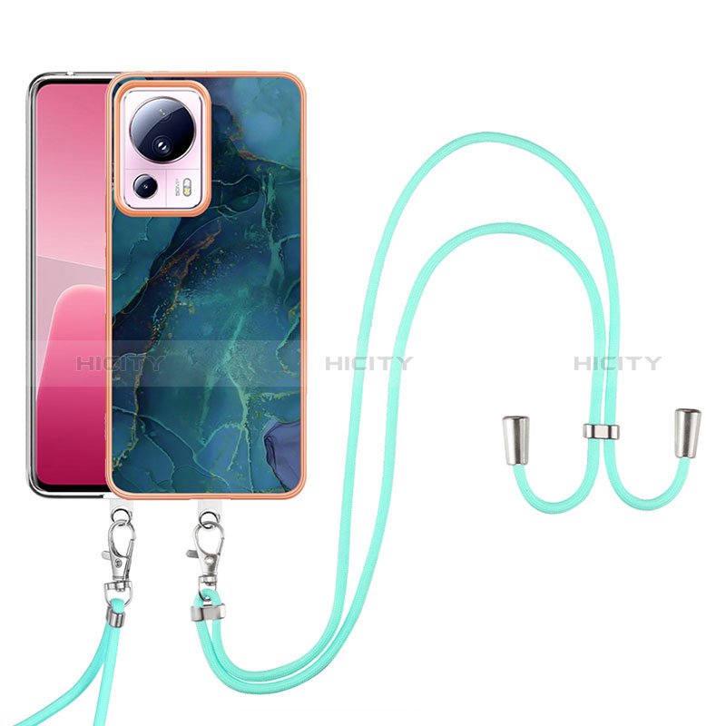 Coque Silicone Motif Fantaisie Souple Couleur Unie Etui Housse avec Laniere Strap YB7 pour Xiaomi Civi 2 5G Plus