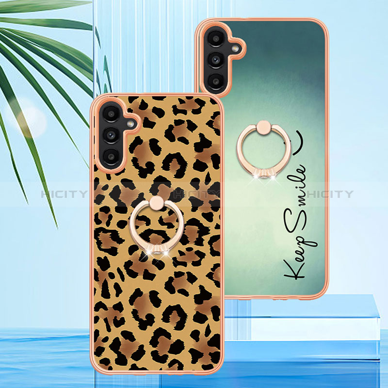 Coque Silicone Motif Fantaisie Souple Couleur Unie Etui Housse avec Laniere Strap YB8 pour Samsung Galaxy A14 4G Plus