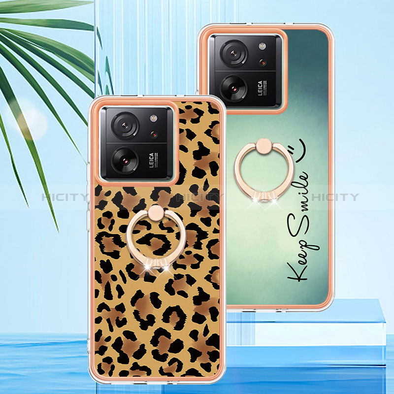 Coque Silicone Motif Fantaisie Souple Couleur Unie Etui Housse avec Laniere Strap YB8 pour Xiaomi Mi 13T 5G Plus