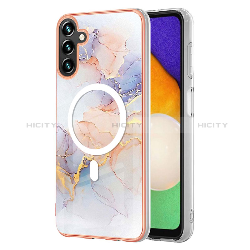 Coque Silicone Motif Fantaisie Souple Couleur Unie Etui Housse avec Mag-Safe Magnetic Magnetique pour Samsung Galaxy A54 5G Plus