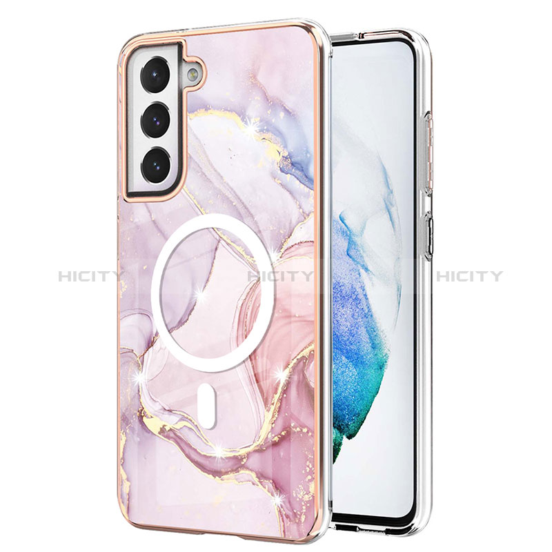 Coque Silicone Motif Fantaisie Souple Couleur Unie Etui Housse avec Mag-Safe Magnetic Magnetique pour Samsung Galaxy S21 FE 5G Plus