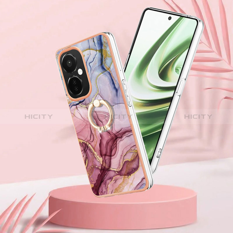 Coque Silicone Motif Fantaisie Souple Couleur Unie Etui Housse avec Support Bague Anneau Y01B pour OnePlus Nord CE 3 Lite 5G Plus