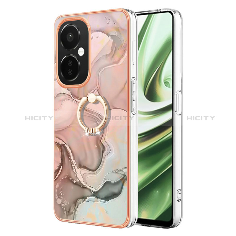 Coque Silicone Motif Fantaisie Souple Couleur Unie Etui Housse avec Support Bague Anneau Y01B pour OnePlus Nord N30 5G Plus