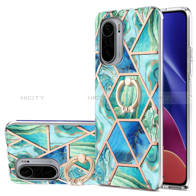 Coque Silicone Motif Fantaisie Souple Couleur Unie Etui Housse avec Support Bague Anneau Y01B pour Xiaomi Mi 11i 5G Plus