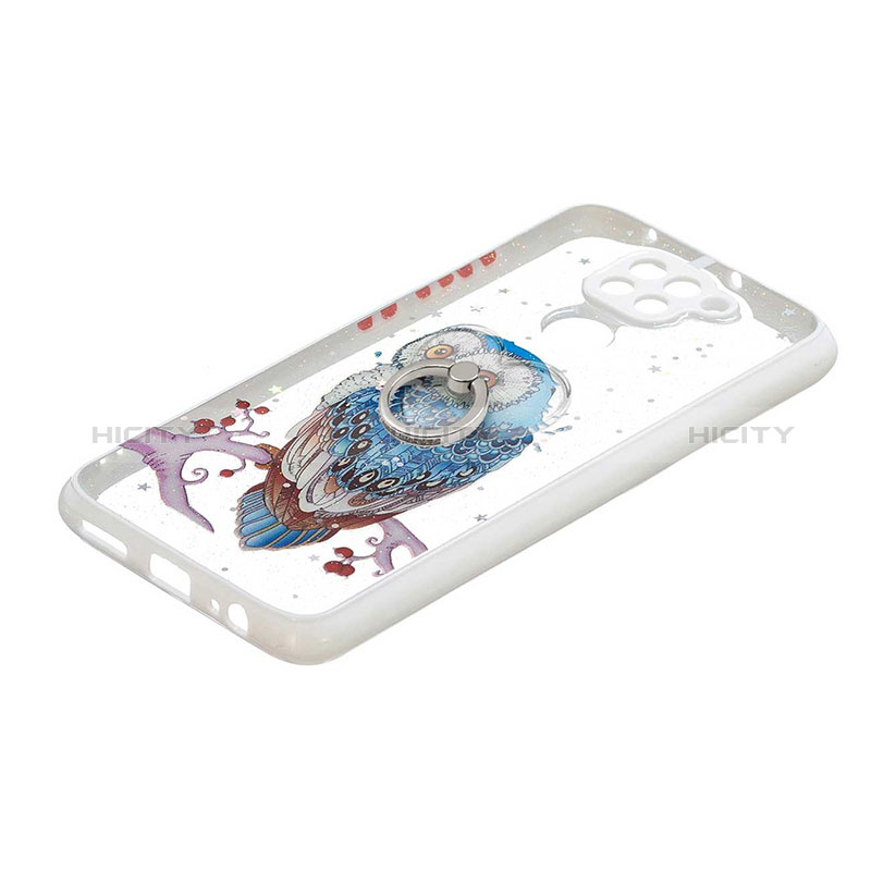 Coque Silicone Motif Fantaisie Souple Couleur Unie Etui Housse avec Support Bague Anneau Y01X pour Xiaomi Redmi 10X 4G Mixte Plus