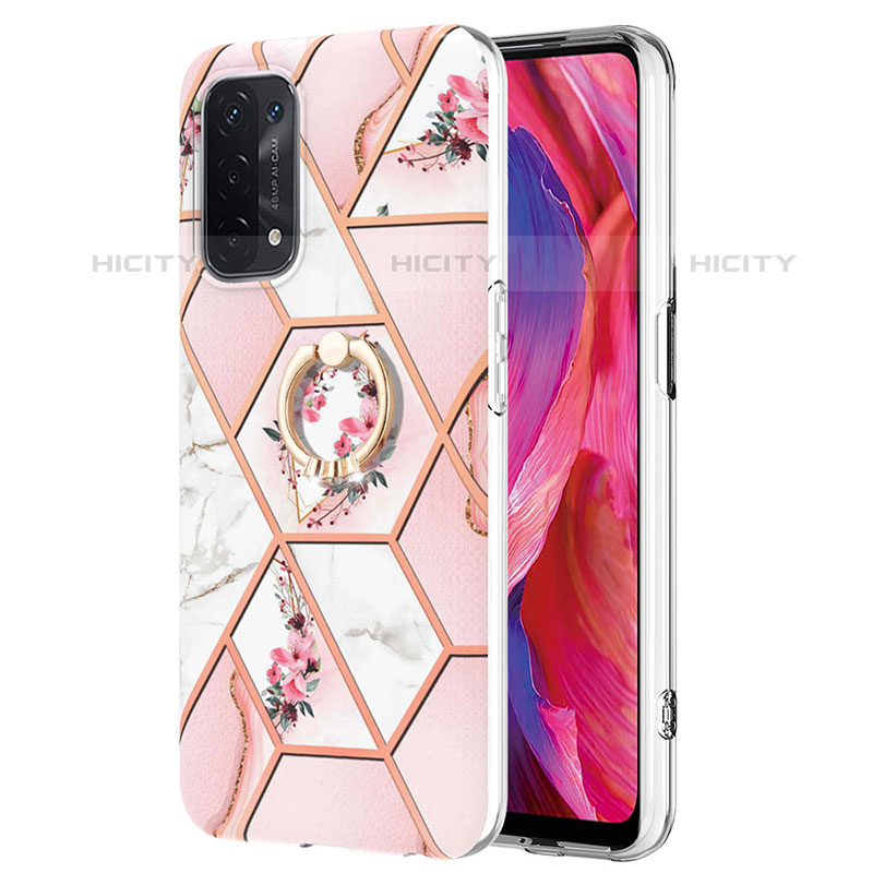 Coque Silicone Motif Fantaisie Souple Couleur Unie Etui Housse avec Support Bague Anneau Y02B pour OnePlus Nord N200 5G Plus