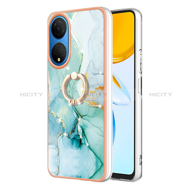 Coque Silicone Motif Fantaisie Souple Couleur Unie Etui Housse avec Support Bague Anneau Y05B pour Huawei Honor X7 Plus