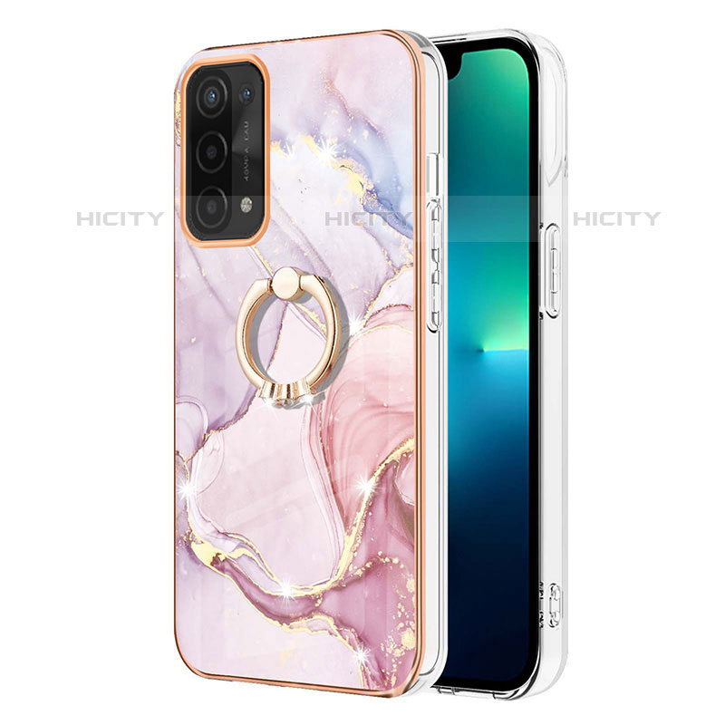 Coque Silicone Motif Fantaisie Souple Couleur Unie Etui Housse avec Support Bague Anneau Y05B pour OnePlus Nord N200 5G Plus