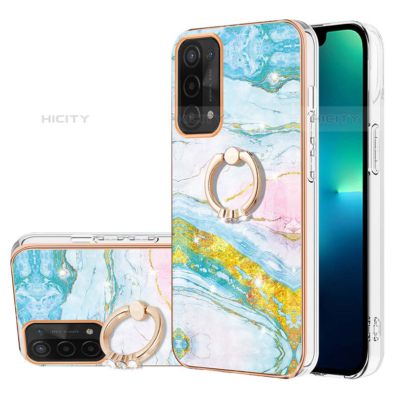 Coque Silicone Motif Fantaisie Souple Couleur Unie Etui Housse avec Support Bague Anneau Y05B pour OnePlus Nord N200 5G Plus