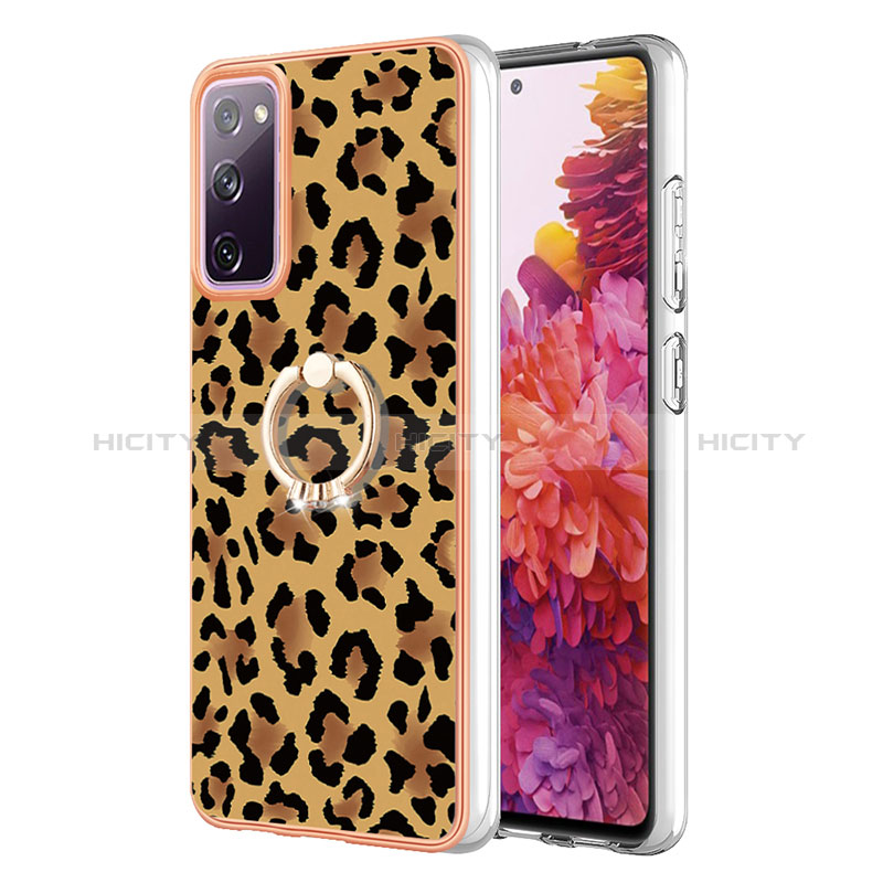 Coque Silicone Motif Fantaisie Souple Couleur Unie Etui Housse avec Support Bague Anneau YB2 pour Samsung Galaxy S20 Lite 5G Plus